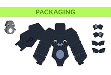 çocuklar için hazır hayvan model maketi şablonu, paper craft model animals
